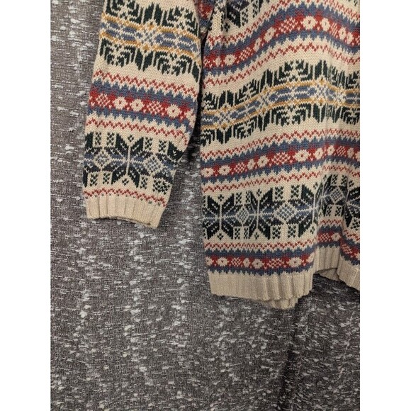 Vintage Woods & Gray Button Up Cardigan Sweater Nordic Fairs Island Design‎ - Picture 10 of 12